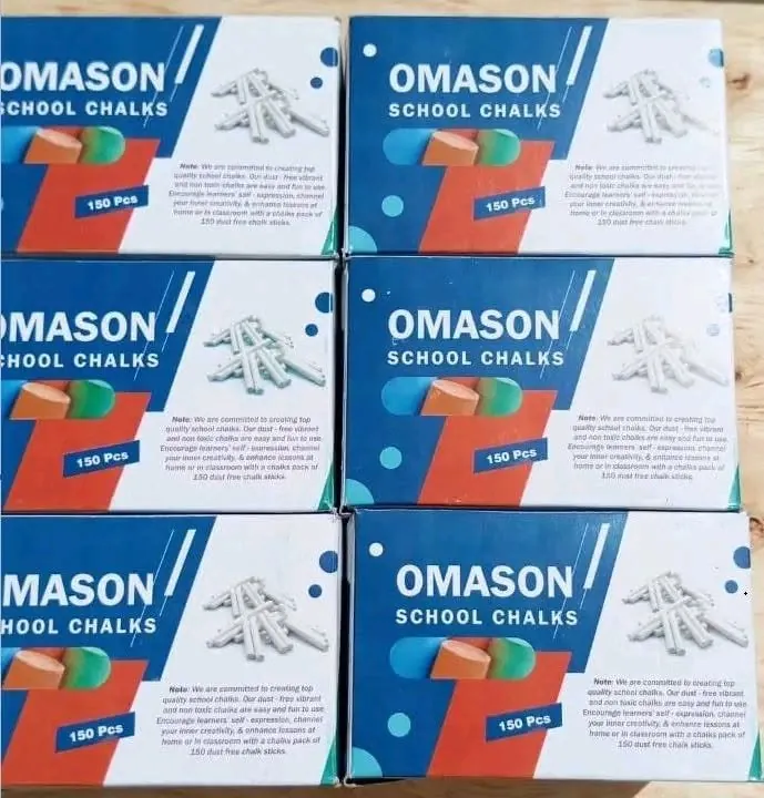 Boxes of Omason School Chalks, 150 pieces each